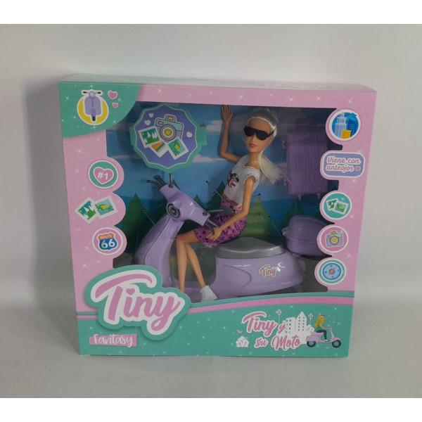 ME?ECA TINY Y SU MOTO 31X31X9CM 54459