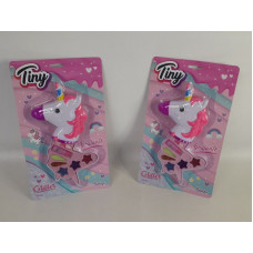 SET MAQUILLAJE UNICORNIO GLITER 31X18X4CM 3054