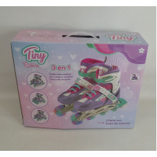 ROLLER TINY 3 EN 1 C/RUED INTERCAMB Y LUCES T:34-37 35X20X19CM