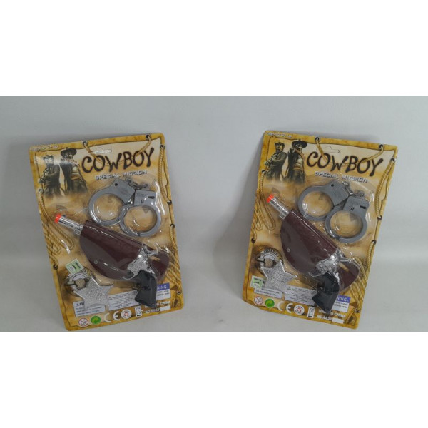 SET COWBOY PISTOLA/ESPOSAS 9CM 650-0092