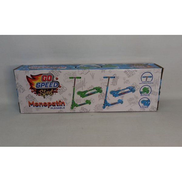 MONOPATIN PEGLABLE 3RUEDAS METAL GO SPEED 10119