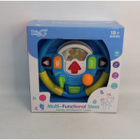 VOLANTE MULTIFUNCION CON LUZ Y SONIDO ESPA?OL-INGLES 28CM WD3709