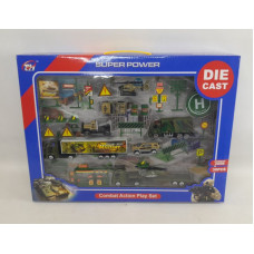 SET  MILITAR VEHICULOS METAL 50X35CM C-1540863