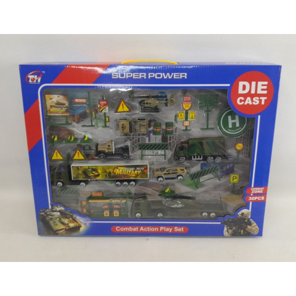 SET  MILITAR VEHICULOS METAL 50X35CM C-1540863