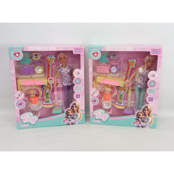 MU?ECA TINY PEDIATRA CON ACCESORIOS 29X34CM 54923