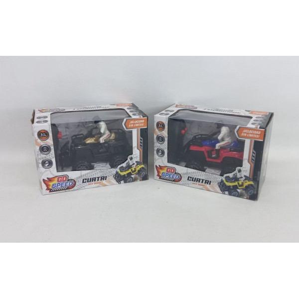 CUATRICICLO CON PILOTO A RADIO CONTROL 20X13X10CM 55603