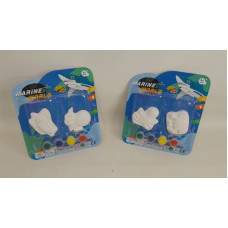 FIGURAS SURTIDAS MARINAS YESO X2 PARA PINTAR 20X20CM 515512