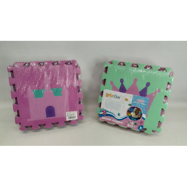 PISO GOMA EVA UNICORNIO 9PZAS 30X20 CM C/U 55783