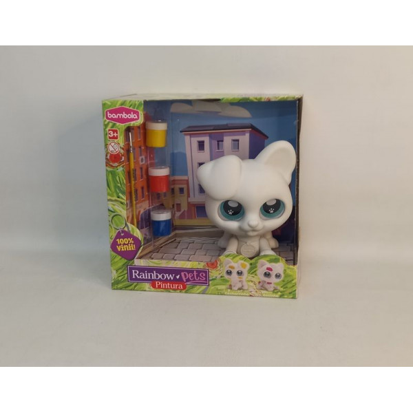 RAINBOW PETS PINTURA + PINCEL 27X27CM BAO846