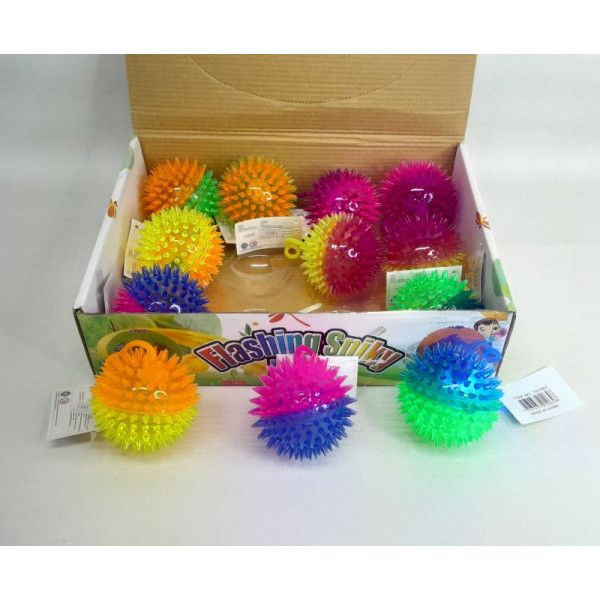 PELOTA BICOLOR CHIFLE CON LUZ 8CM 791064