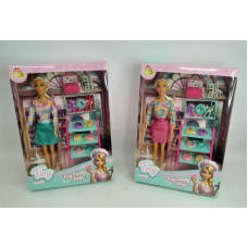 MU?ECA TINY PASTELERIA CON ACCESORIOS 23X33CM 55859