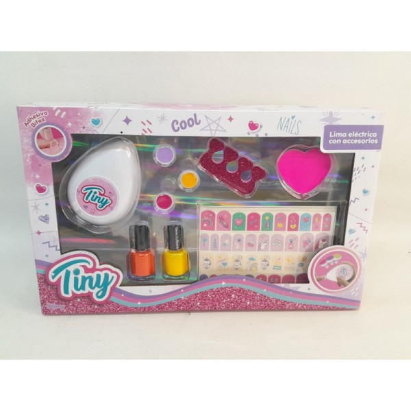 SET DE UÑAS CON LIMA  A PILA TINY 33X21X4CM 55648