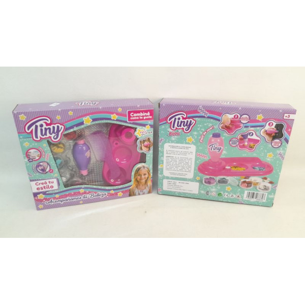 SET APLICAADOR DE JOYAS Y BRILLOS PARA PELO TINY 28X23X6CM 55569