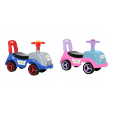 PATA PATA  AUTO CON BOCINA  AZUL/ROSA 55X35X25CM 56168