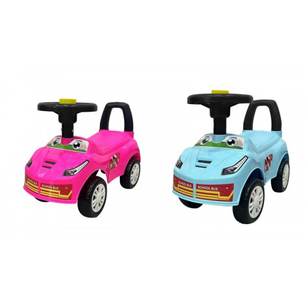 PATA PATA  AUTO CON BOCINA CELESTE/FUCSIA  50X35X25CM 56169