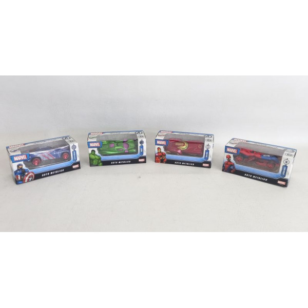 AUTITOS METALICOS PERSONAJES MARVEL 11CM 55403