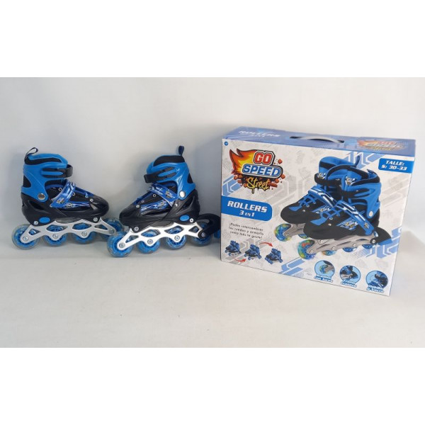 ROLLER GO SPEED 3 EN 1 C/LUZ RUE.INTER T:S 30-33 12248