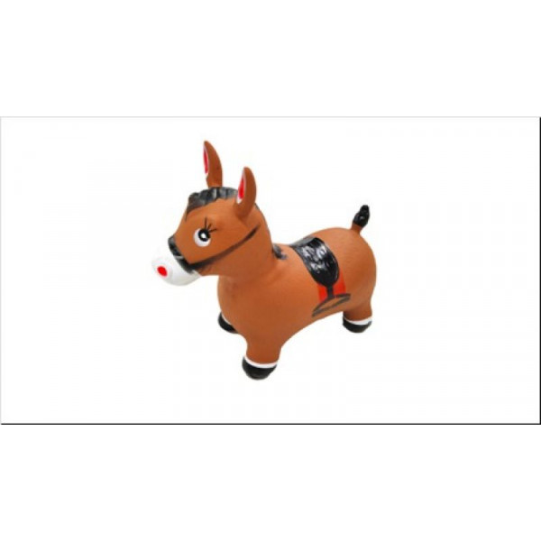 SALTARIN INFLABLE CABALLO COLORES SURTIDOS 60X33X38CM 56106