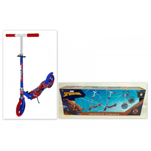 MONOPATIN PLEGABLE ALUMINIO SPIDERMAN 98X88X30CM 12266