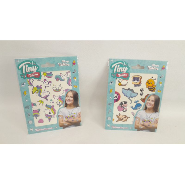 SET DE TATUAJES TINY 18X13CM 54610
