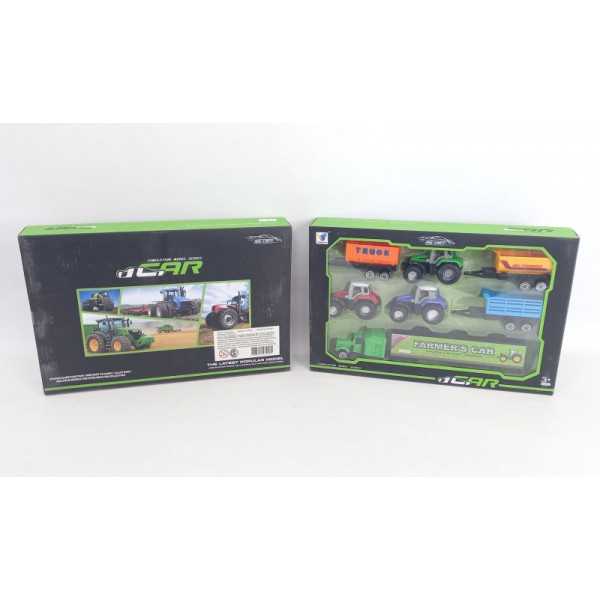 TRACTOR SET X3 METALICOS 29X18cm 162530