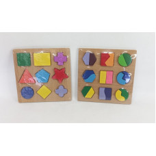 ROMPECABEZAS GEOMETRICO MADERA X9PCS 20X20cm 442