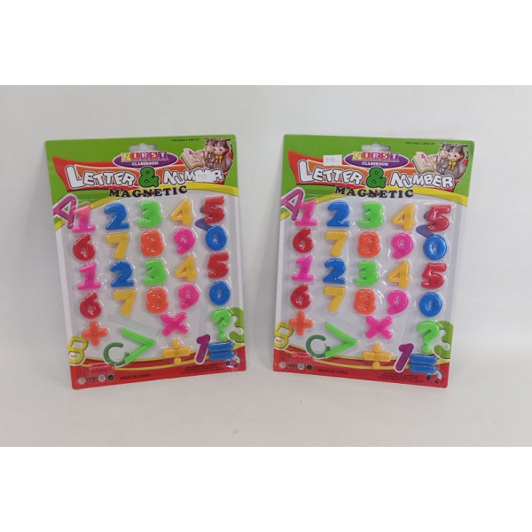 LETRAS Y NUMEROS MAGNETICOS 20X20cm 1128-04