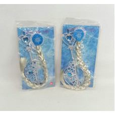 TRENZA CON VINCHA Y CORONA FROZEN 496