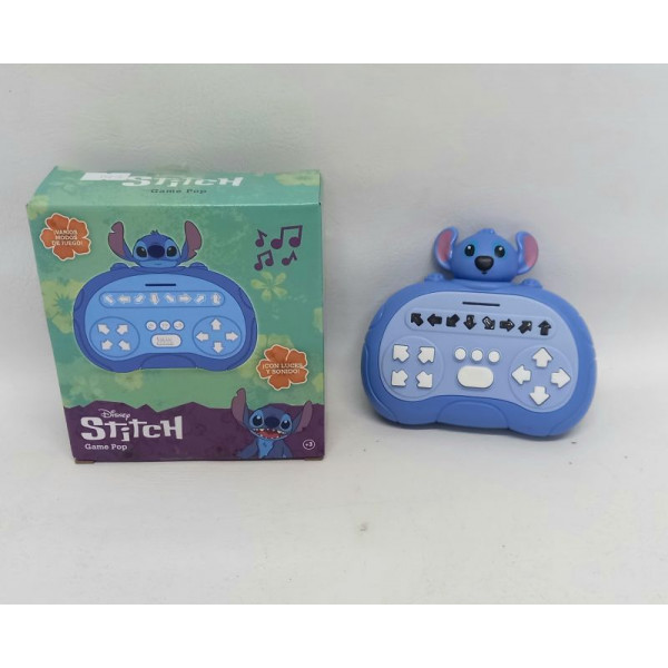 POP IT CONSOLA STITCH C/LUZ Y SONIDO 15X13X5cm 57039