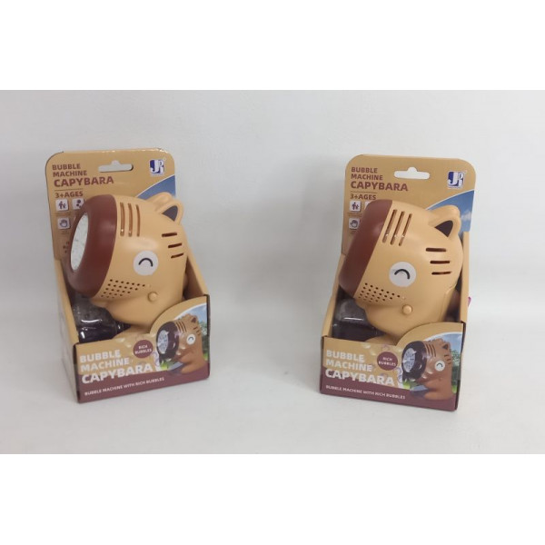 BURBUJERO CAPYBARA C/LUCES DE COLOR A PILAS 19X12cm