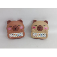 PIANO CAPYBARA A PILAS C/SONIDO 13X11cm 25465