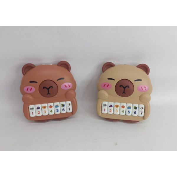 PIANO CAPYBARA A PILAS C/SONIDO 13X11cm 25465