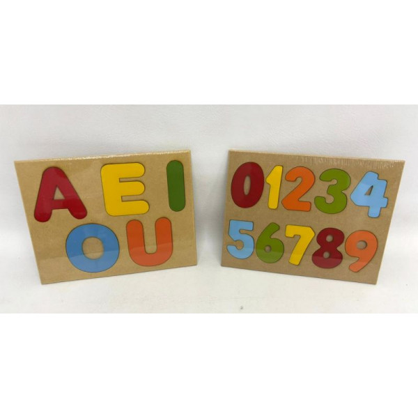 TABLETA NUMEROS/VOCALES 20X25cm