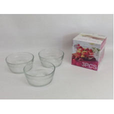 BOWL DE VIDRIO X3 13X6cm 33405