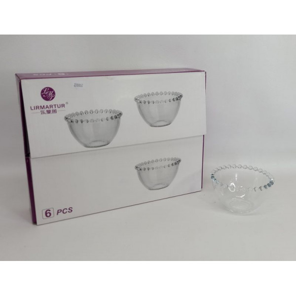 COMPOTERA DE VIDRIO X6 11X6cm 33103
