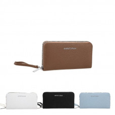 BILLETERA DAMA CUERO PU AGARRATE CATALINA C/SURT 20X10cm ACB143