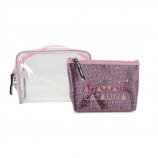 PORTACOSMETICO X2 PVC AGARRATE CATALINA 25X20cm ACCB08-B