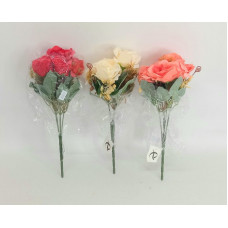 RAMO DE FLORES ROSAS 27cm 41-02-34