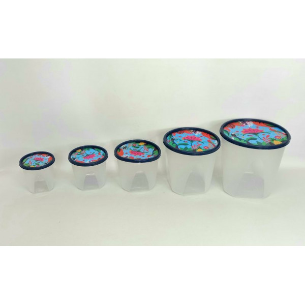 TUPPER REDONDO SET X 5 22X21cm 4095