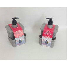 PORTA DETERGENTE / ESPONJA GRIS 600ml 10X12cm 3391
