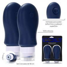ENVASES PARA RELLENAR SET VIAJE X2 90ml SILICONA WDLT 38252
