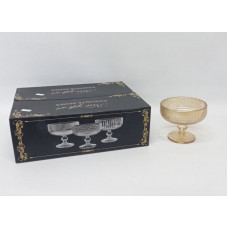 COMPETERAS VIDRIO MIL RAYAS 260ml X6 18816