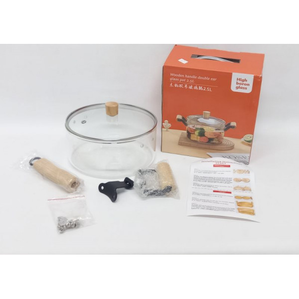 OLLA DE VIDRIO MANGO BAMBOO 2.5lt 18762