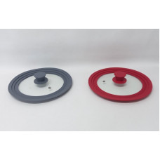 TAPA DE VIDRIO Y SILICONA P/20-22-24cm 18779
