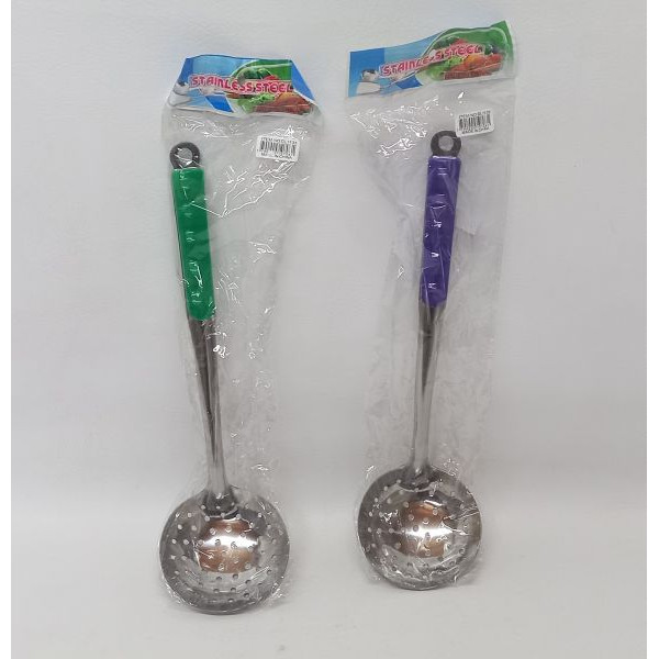 ESPUMADERA DE ACERO MANGO COLOR 33cm 1133