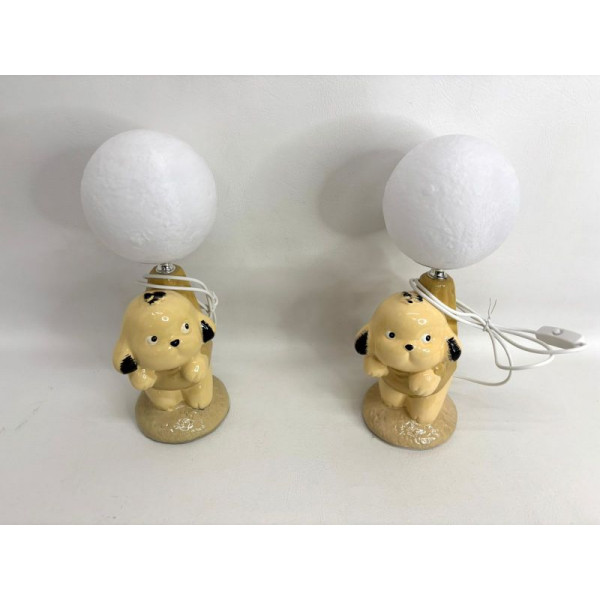 VELADOR CERAMICA PERRITO 33cm NS413575