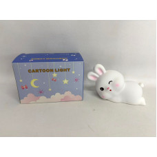 LAMPARA LED SILICONA CONEJO USB 19X10cm NS388858