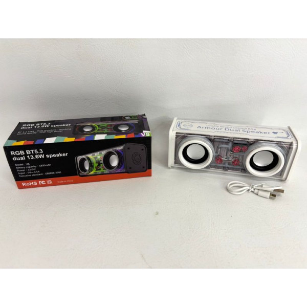 PARLANTE USB LUCES RGB BT 17X6cm 5002