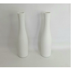 FLORERO CERAMICA ACANALADO 35cm NS371228