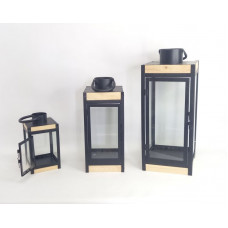 PORTA VELA METALIZADO/VIDRIO X3 50X20cm NS413625